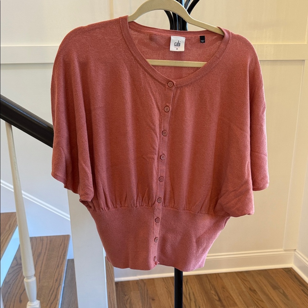 CAbi Rose Button-Up Cardigan